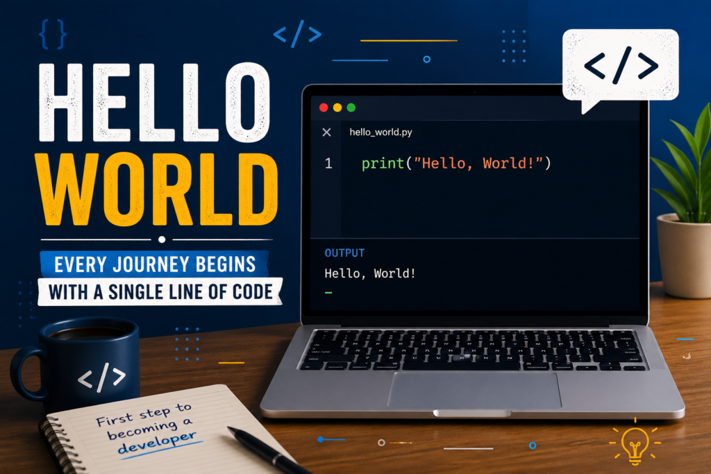 “hello world program”